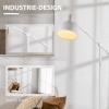 Afbeelding van HOMCOM - Staande lamp met voetschakelaar - Hoogte verstelbaar - Wit