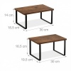 Afbeelding van Relaxdays keukenrek, 2-delige set, stapelbaar rek voor kruiden en borden, industrieel design, bruin/