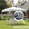 Afbeelding van Outsunny - 4 x 2,2 kg Paviljoen Standvoet - Ø20 x 4,5 cm - Zwart