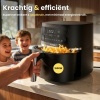 Afbeelding van COOK-IT Airfryer 6L XL - 1600W - 8 Programma's - Touchscreen - Vaatwasserbestendig - Matzwart