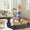 Afbeelding van SPORTNOW Halterset - Metaal en Kunststof - 21L x 14B x 42H cm - Paars, Roze, Blauw
