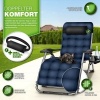 Afbeelding van tillvex® Opvouwbare Ligstoel tot 200kg | Weerbestendig Zonnebed voor Tuin & Balkon