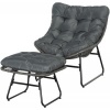 Afbeelding van Outsunny - Rattan Stoel Set - Metaal - PE Rattan - Grijs