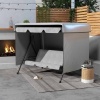 Afbeelding van Outsunny schommelbankhoes met trekkord - 215x155x150 cm - grijs