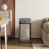 Afbeelding van HOMCOM Sensorafvalemmer 48L RVS met Soft-Close, vingerafdrukbestendig voor kantoor en keuken