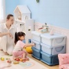 Afbeelding van HOMCOM - Speelgoedkast met afgeronde randen - 6 lades - Blauw