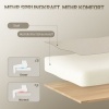 Afbeelding van HOMCOM Bureaustoel Polyester en Staal Crèmewit 64x57x80-90 cm