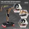Afbeelding van HOMCOM Aerobic Stepboard - Verstelbare Stepper voor Thuis en Kantoor - Zwart/Grijs/Rood
