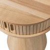 Afbeelding van WOOOD Karri Rond Nachtkastje - Hout - Naturel - 46x38x38 cm