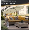 Afbeelding van Tillvex Parasol Ø 300 cm met zwengel, hoes en windbescherming - Waterdicht en UV-beschermend