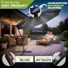 Afbeelding van Tillvex Aluminium Zweefparasol met LED Solar Ø 300 cm + Hoes en Windbescherming