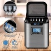 Afbeelding van Tillvex IJsblokjesmachine RVS 12 kg - 24 u | Timer, 2,2L Watertank, LCD & Zelfreiniging