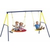 Afbeelding van Aiyaplay Kinderschommel van staal, Oxford-stof - 265L x 160B x 178H cm - Meerkleurig