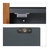 Afbeelding van Bamboe hangkast voor badkamer - 3 vakken - 3 haken - 58 x 31,5 x 15 cm