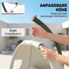Afbeelding van Outsunny Schommelstoel - Verzinkt staal, polyester - 117L x 95B x 180H cm - Lichtgrijs