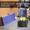 Afbeelding van SPORTNOW-MDF, Staal-Blauw-274L x 152,5B x 76H cm - Tafeltennistafel