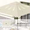 Afbeelding van Outsunny Vervangend Polyester Dak - 298L x 295B cm - Crèmewit