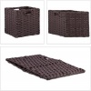 Afbeelding van Opbergmanden voor badkamer - set van 2 - 31x32x30 cm - speelgoed - kunststof - bruin