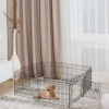Afbeelding van PawHut - Puppyhek - Vergrendelbare grendel - Roestvrij staal - 8 Panelen