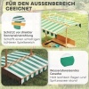 Afbeelding van Outsunny Kinderen Zandbak van Dennenhout, 106x106x115 cm, Lichtbruin, Groen en Wit