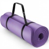Afbeelding van TRESKO® fitnessmat yogamat pilatesmat 185 x 60 cm, paars, 1,5 cm dikte, ftalaatvrij