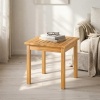 Afbeelding van Outsunny Weerbestendige Beistelltisch 48 x 48 cm van Akazienhout met verstelbare voeten
