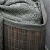 Afbeelding van HOMCOM Waskorf van bamboe 38L - 38B x 57H cm - Grijs