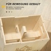 Afbeelding van HOMCOM Springdoos Beuken 45L x 40B x 60H cm Natuurlijk hout