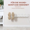 Afbeelding van HOMCOM Elektrische schoenendroger 60W voor 3 paar schoenen en handschoenen - Wit 76 x 13 x 17 cm