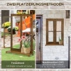 Afbeelding van Outsunny Decoratief IJzeren Raam met Metalen Frame 844-586V00