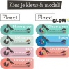 Afbeelding van Chillafish Flexxi Kinderstep voor jongens en meisjes vanaf 5 jaar - Oranje Roze, opvouwbaar en licht