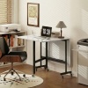 Afbeelding van Homcom Inklapbare Eettafel - Spaanplaat, Staal - 120L x 80B x 73H cm - Wit