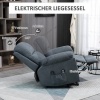 Afbeelding van HOMCOM massagestoel met sta-op functie en 8 vibratiemotoren - grijs