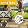 Afbeelding van TRESKO® Opvouwbare Bolderwagen 300L met Rem | Inklapbare Handwagen 150kg met Rubber Banden