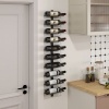Afbeelding van HOMCOM - Wijnrek - Staal - 27L x 10B x 116H cm - Zwart