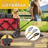 Afbeelding van TRESKO® Opvouwbare Bolderwagen 300L met Rem | Handwagen 150kg met Rubber Banden