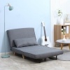 Afbeelding van HOMCOM eenpersoons slaapbank - 95x190x27,5 cm - grijs