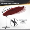 Afbeelding van Tillvex Parasol Ø 300 cm met zwengel, hoes en windbescherming - Waterdicht en UV-bestendig