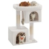 Afbeelding van Feandrea kattenkrabpaal 101 cm met 2 grotten voor katten