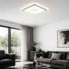 Afbeelding van BRILONER FREE - Plafondlamp met achtergrondverlichting - LED - 18 W - 2400 Lumen - vierkant - wit zi