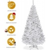 Afbeelding van Coast Kunstkerstboom 150cm Wit met Metalen Voet