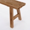 Afbeelding van Mica Decorations Bold Houten Bankje - L108 x B20 x H37 cm - Gerecycled Hout - Bruin