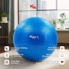 Afbeelding van KM-Fit gymnastiekbal 75cm | trainingsbal met luchtpomp | blauw BPA-vrij voor fitness en yoga