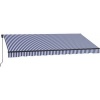 Afbeelding van Outsunny Zonnescherm met handbediening en bevestigingsmateriaal voor diverse oppervlakken