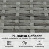 Afbeelding van Outsunny Rattan loungestoel - Staal, PE-rattan - 75L x 101B x 90H cm - Donkergrijs
