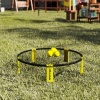 Afbeelding van SPORTNOW Roundnet Set met net, 3 ballen, draagtas en pomp voor tuin, park, strand en binnen