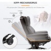 Afbeelding van HOMCOM Relaxfauteuil met voetensteun - Kunstleer, staal - Zwart