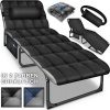 Afbeelding van Tillvex® Campingbed, opvouwbaar met nekkussen, tot 280 kg, voor binnen en buiten.