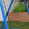 Afbeelding van HOMCOM Voetbal Rebounder - PE, Metaal - 78L x 84B x 65-78H cm - Blauw