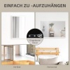 Afbeelding van Homcom wandspiegel - MDF/glas - 50L x 2B x 70H cm - wit